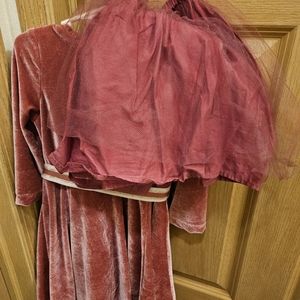 Mini Boden Velvet Holiday Dress Size 7-8